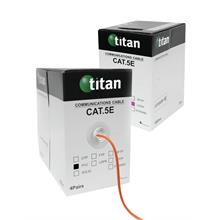 Titan CAT5E Cable Orange Low Smoke 305M 100-057